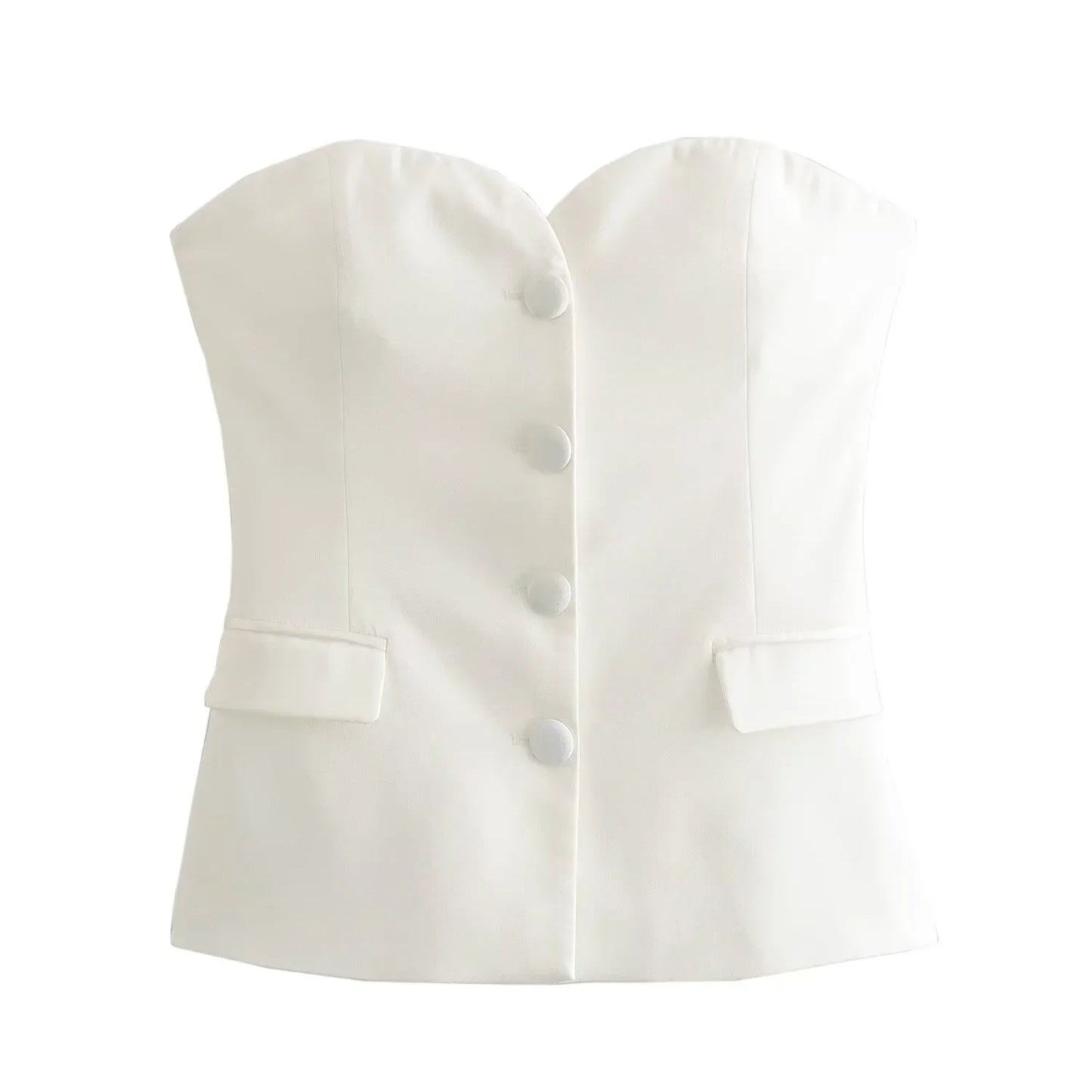 Black White Crop Top Women off Shoulder Corset Tube Tops Woman 2024 Summer Backless Vest Top Sexy Strapless Tank Top
