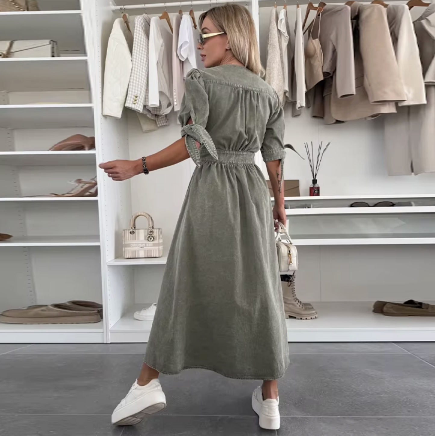 Diana™ | Cinch Denim Dress