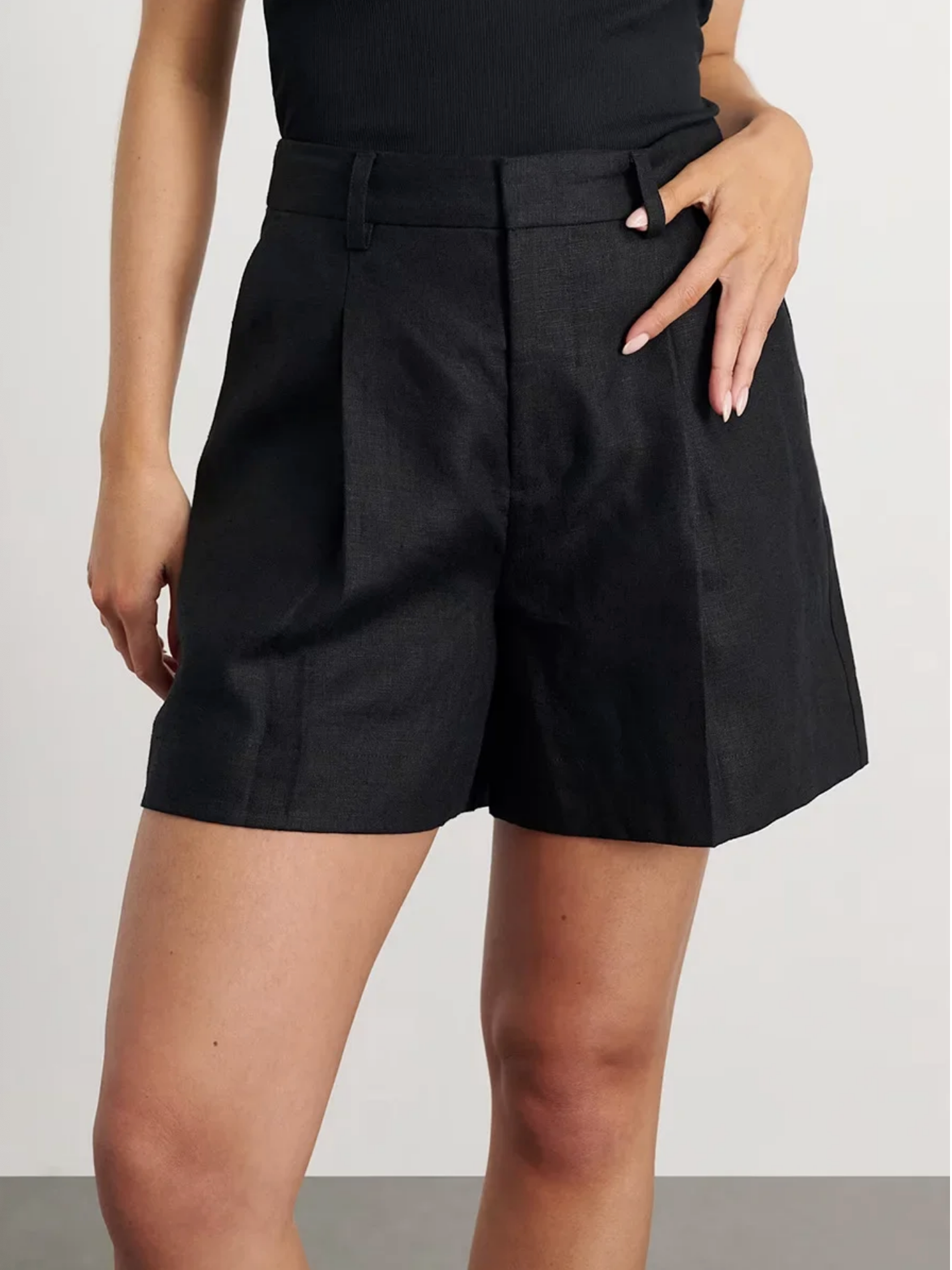 Bronladies Cotton and Linen Chic Casual Vest Shorts Set Women'S Summer New Fashion Commuter Sleeveless Tank Top Shorts Suits