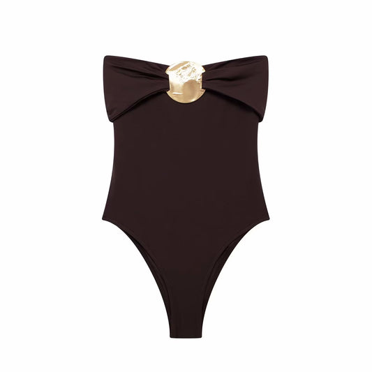Women'S 2024 Summer Metallic Jumpsuit Solid Color Sexy Women'S Sleeveless Backless Jumpsuit Pleated Beach Party Jumpsuit