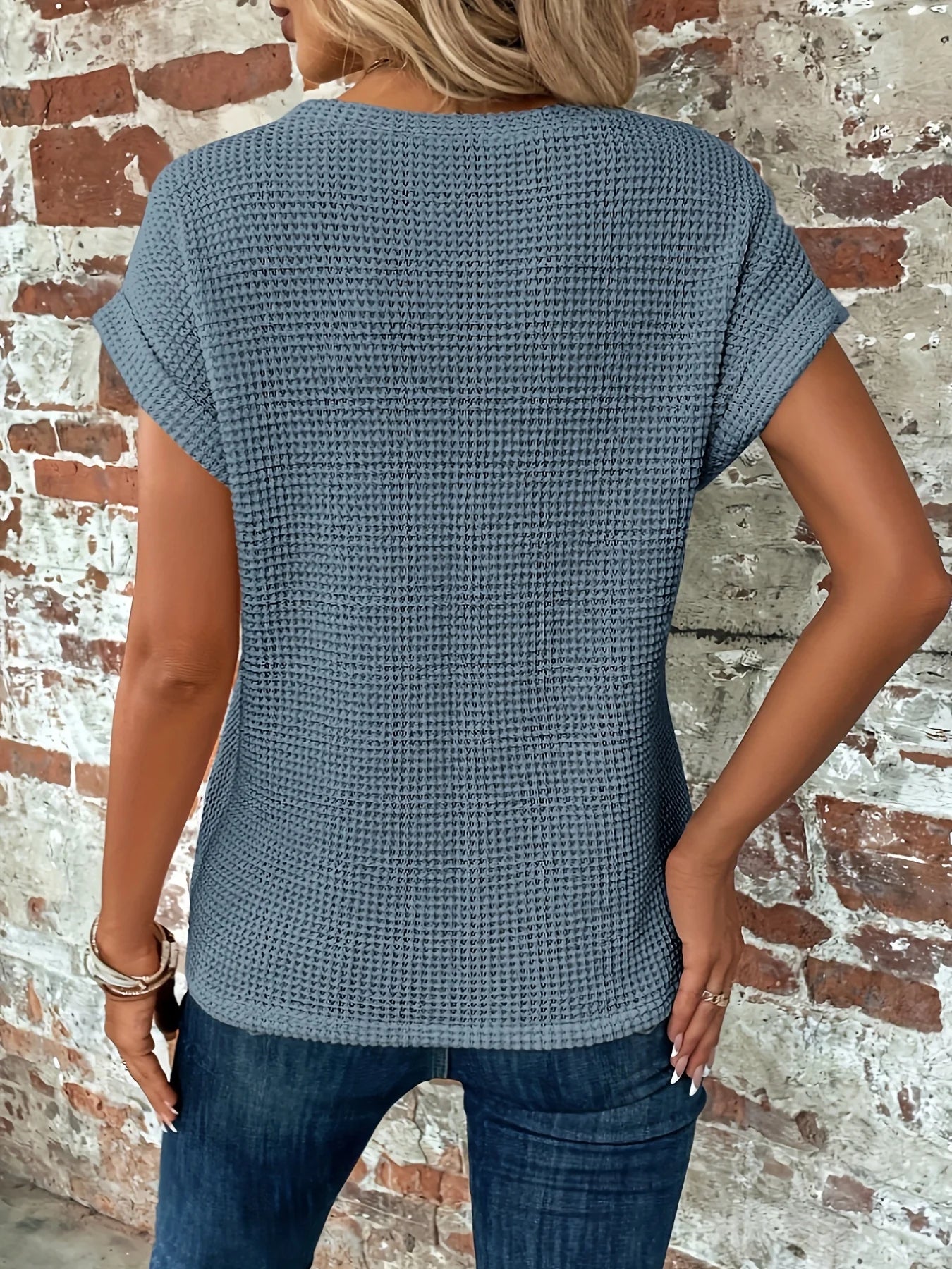 New Summer Elegant Solid T Shirts for Women Casual Fashion Crew Neck Knitted Tee Shirt Office Lady Basic Tops