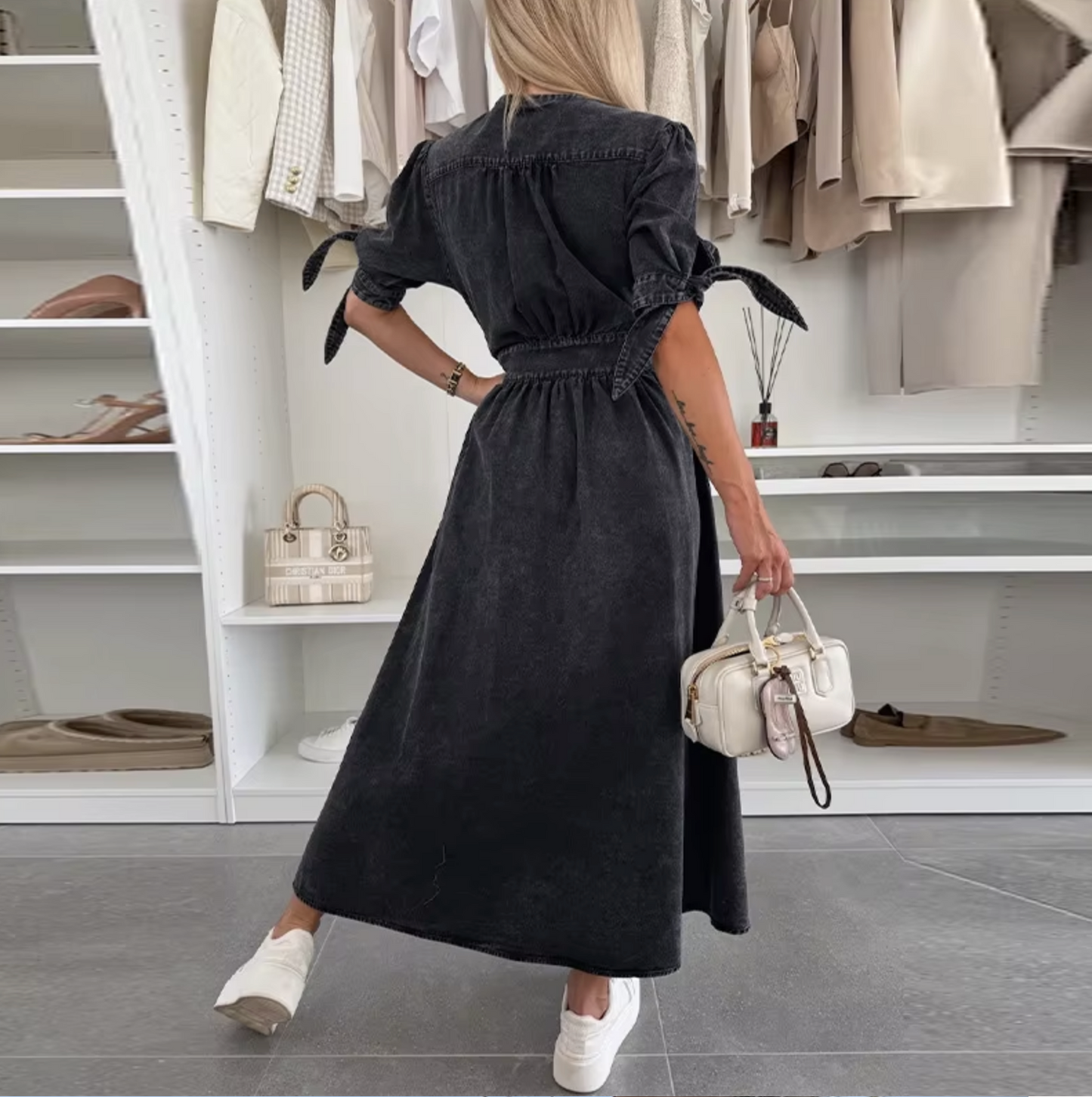 Diana™ | Cinch Denim Dress